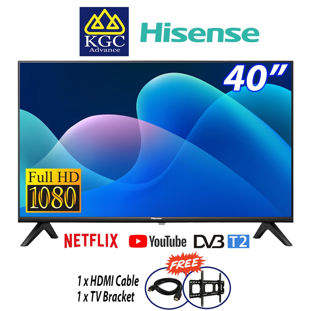 Hisense Smart Full HD LED TV (40") 40A4000H [Free Bracket + HDMI Cable]