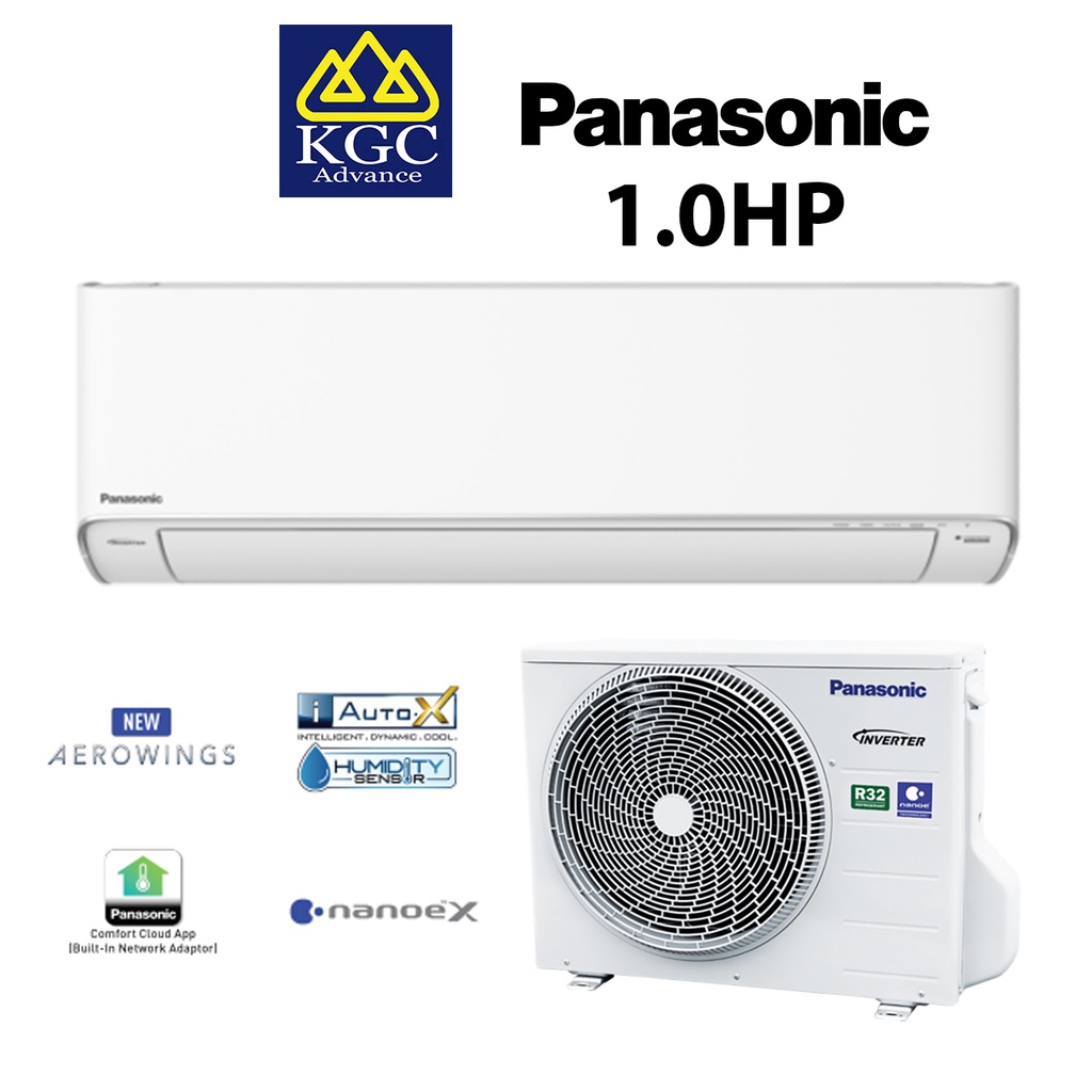 Panasonic X-Premium Inverter R32 Air Conditioner (1.0HP) CS-XU10XKH/CU-XU10XKH