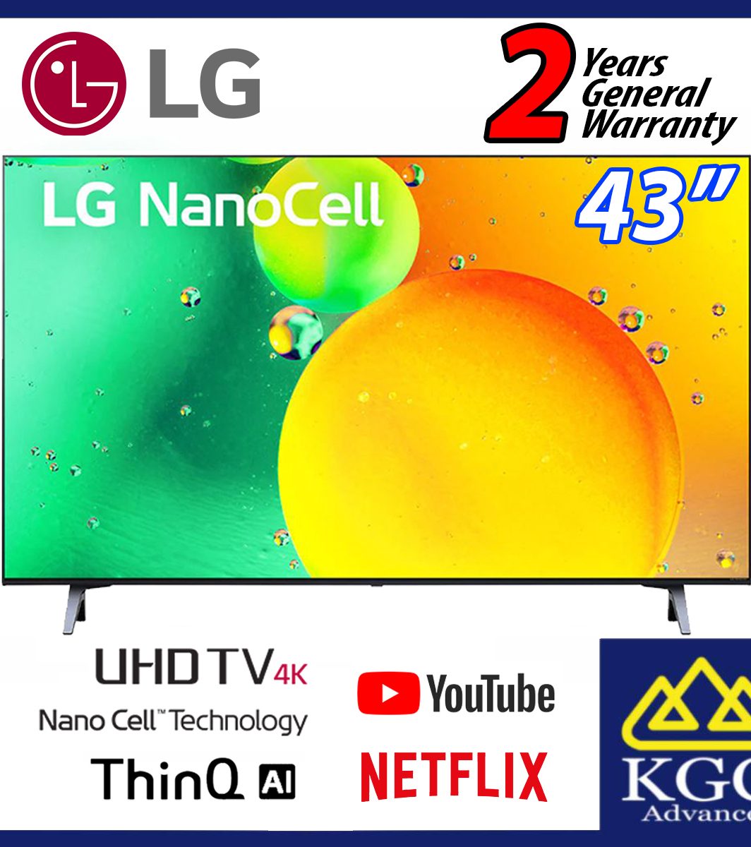 LG (43) 43NANO75TPA NANO75 4K Smart NanoCell TV with AI ThinQ® - Khin Guan  Corporation