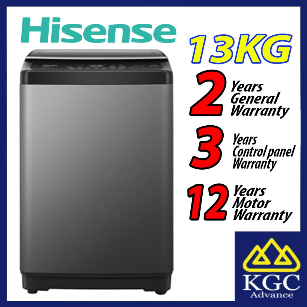 Hisense 13KG Inverter Top Load Washer WT5J1313DT Washing Machine Khin