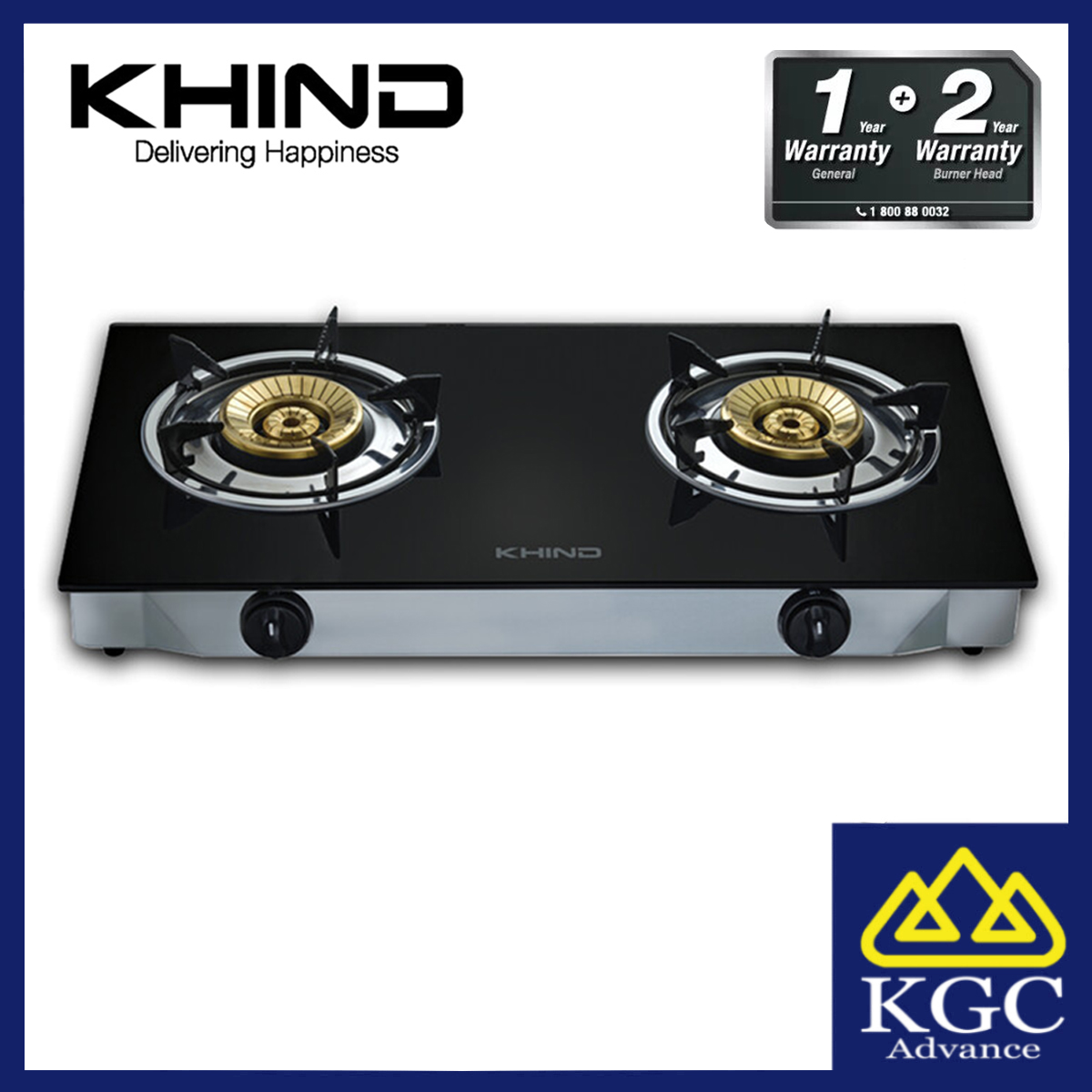 Khind Glass Top Gas Cooker GCG6311 Khin Guan Corporation