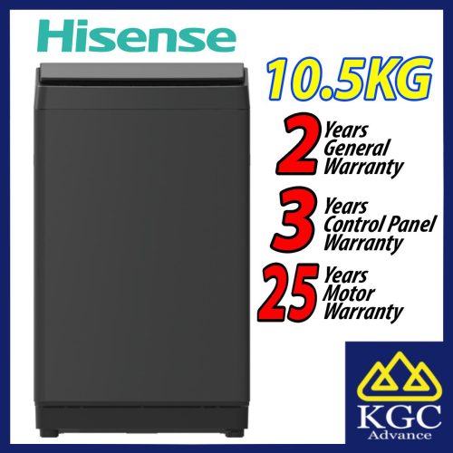 Hisense 10.5KG Top Load Washer  WT105F50 Inverter Washing Machine