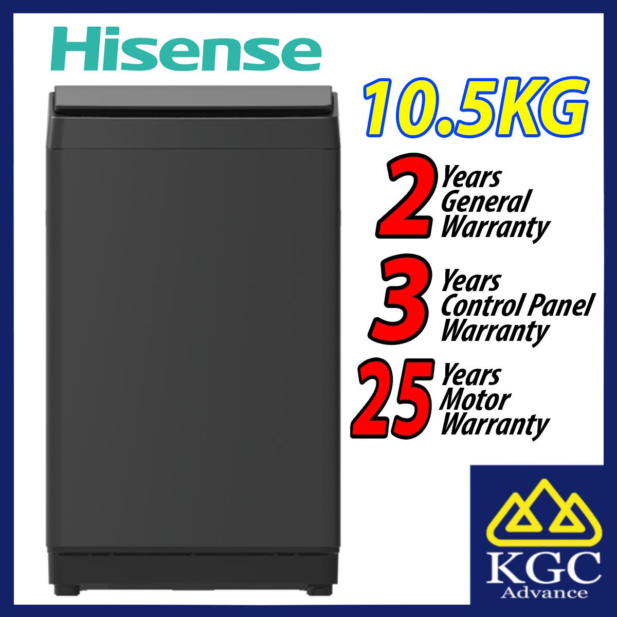 Hisense 10.5KG Top Load Washer WT105F50 Inverter Washing Machine