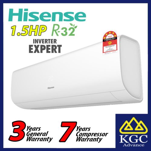 Hisense Aircond 1.5HP R32 Inverter Air Conditioner AI13TUGS 5 STARS