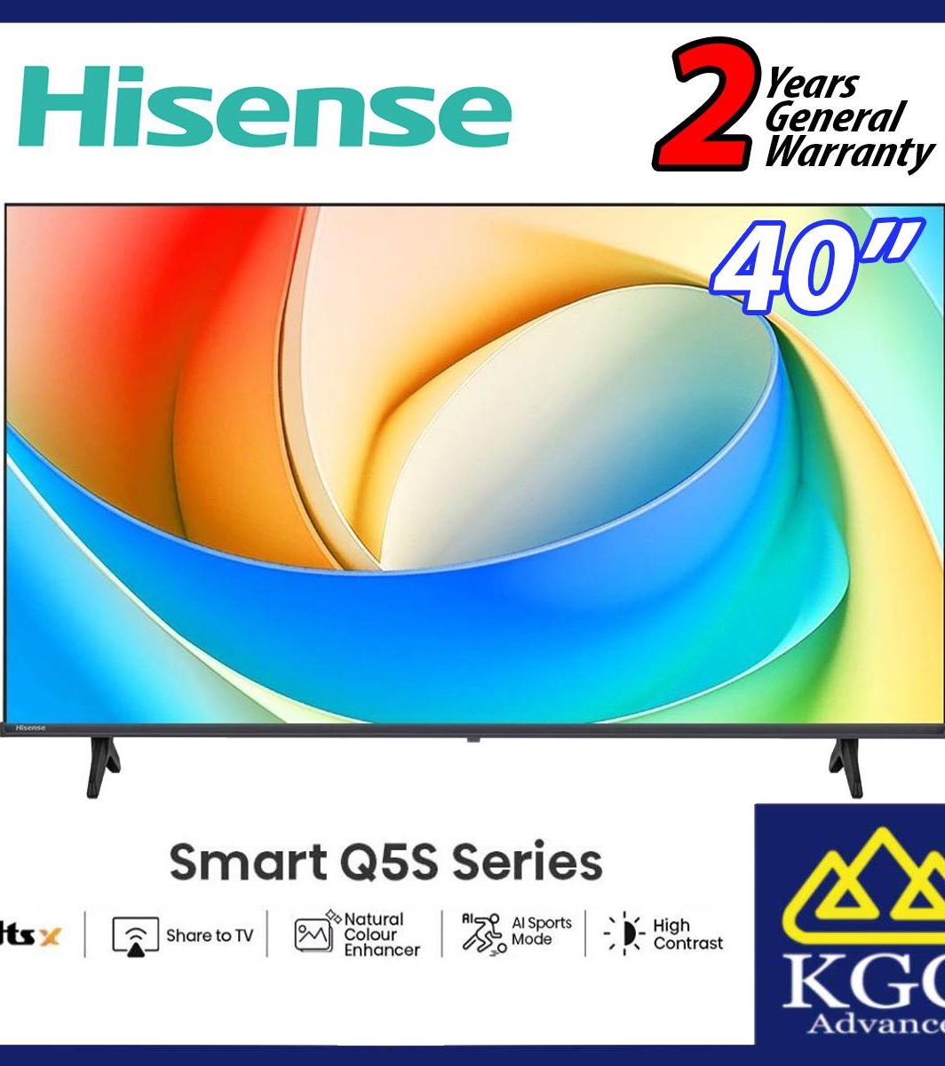 Hisense 32" HD Full HD 2K Quantum Dot Colour | Dolby Audio | AI Sport Mode QLED Smart TV 32Q5S