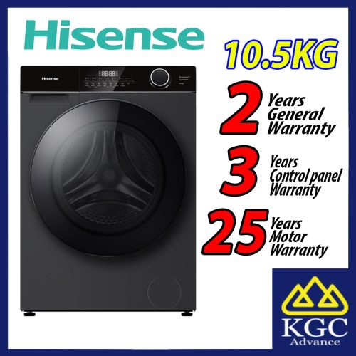 Hisense 10.5KG Front Load Washer WF105M3 Washing Machine