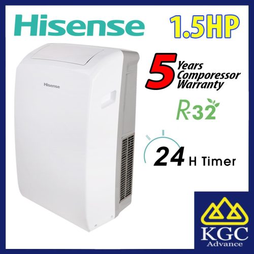 Hisense 1.5HP R32 Portable Air Conditioner AP12NXG Aircond
