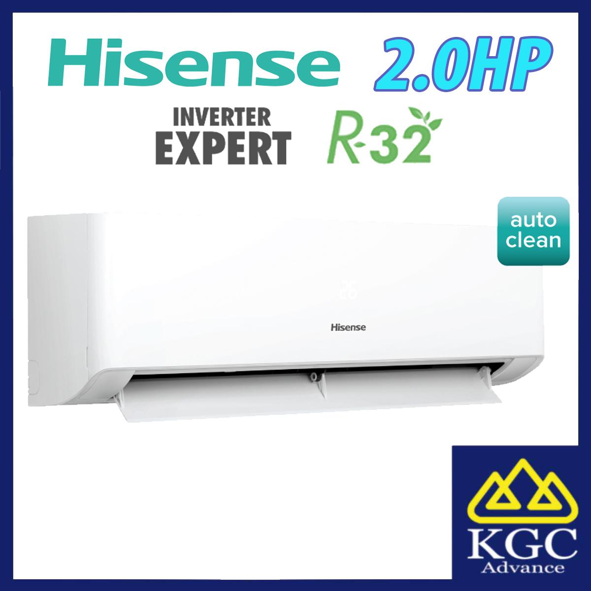 Hisense 2.0HP R32 Inverter Air Conditioner AI20KAGS Aircond Super Quiet LED Display Auto Clean Function