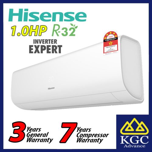 Hisense Aircond 1.0HP R32 Inverter Air Conditioner AI10TUGS 5 STARS