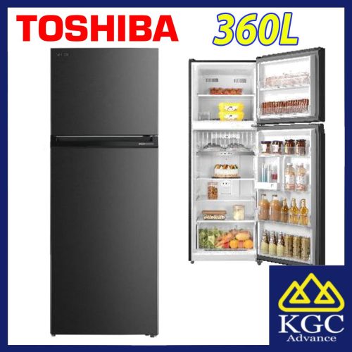 Toshiba 360L Fridge GR-RT416WE-PMY 2 Door Inverter Refrigerator MORANDI GRAY
