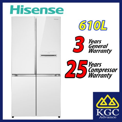 Hisense 610L 4 Door Inverter Peti Sejuk Fridge RQ660N4AWUC1 Refrigerator