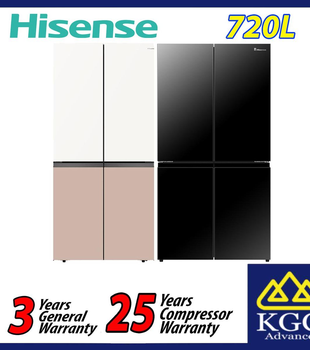 Hisense 720L 4 Door Refrigerator Inverter Fridge RQ768N4ABU / RQ768N4AW-KU
