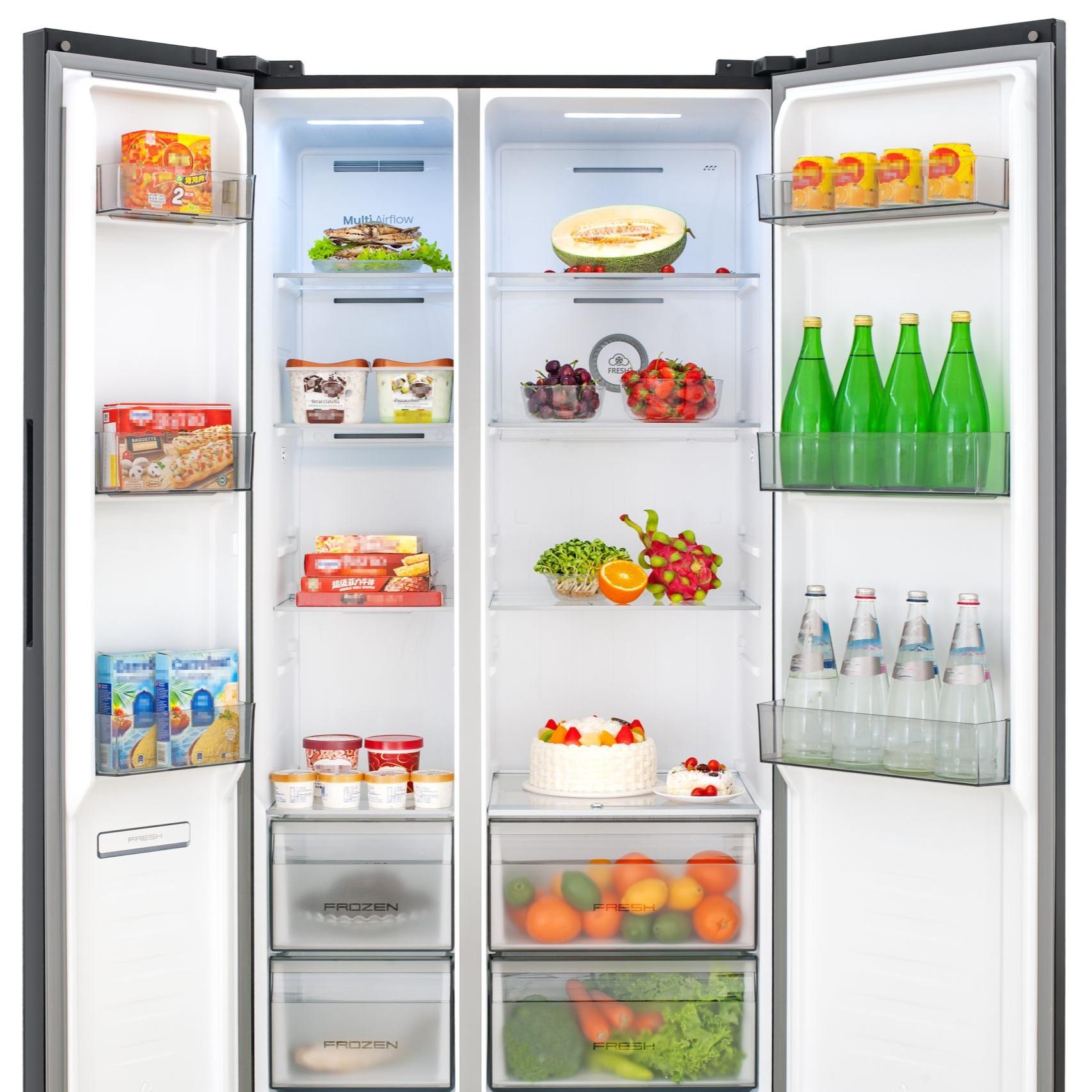 Hisense 660L Side by Side Inverter Fridge RS708N4ASN1 / RS708N4ABN1 Refrigerator - Image 2
