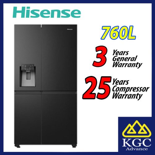 Hisense 760L Side by Side Inverter Fridge RS822N4ABVI2 Refrigerator