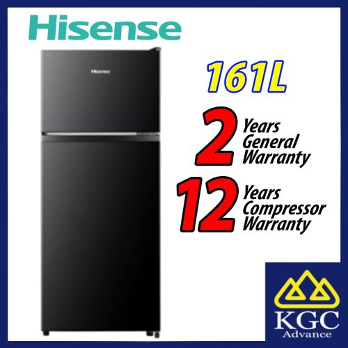 Hisense 161L 2 Door Refrigerator RT160D4ABN Fridge