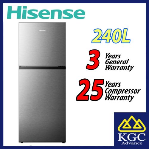 Hisense 240L 2 Door Inverter Fridge Refrigerator RT306N4ABN1