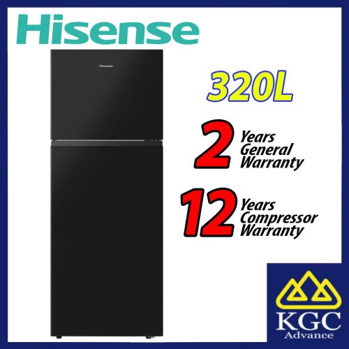 Hisense 320L 2 Door Fridge Inverter Refrigerator RT328N4ABN1