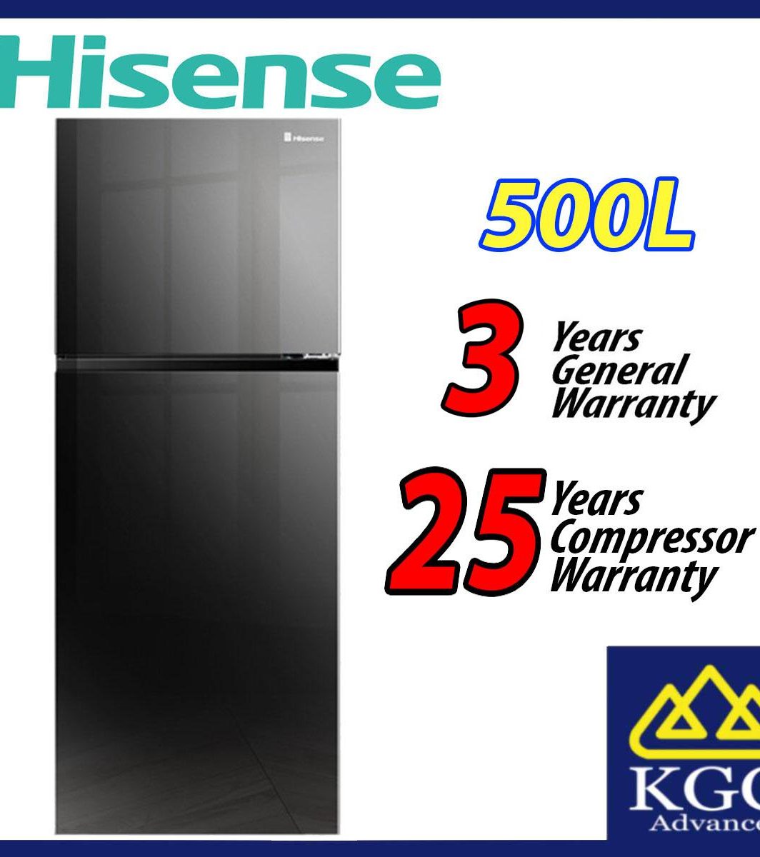 Hisense 500L 2 Door Fridge Inverter Refrigerator RT549N4ABU2