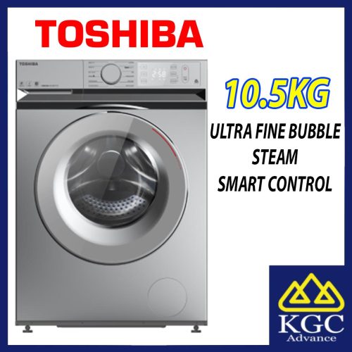 Toshiba 10.5KG FRONT LOAD WASHER TW-BL115A2M(SS) Deep Clean Matters Washing Machine
