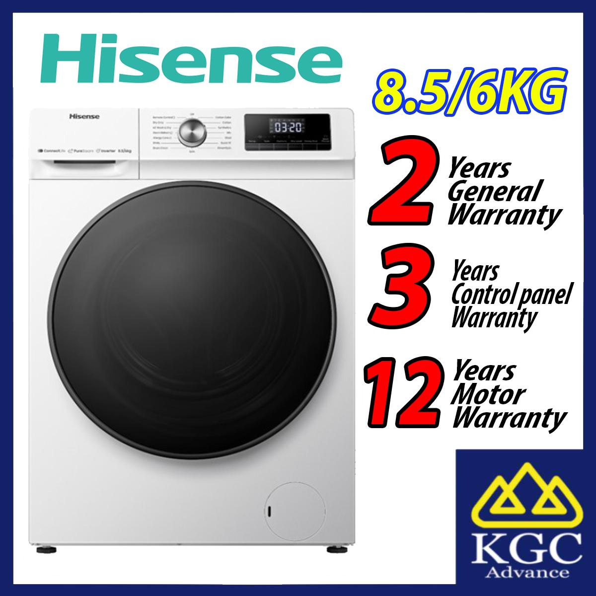 Hisense 8.5KG / 6KG Front Load Washer and Dryer WD3Q8543BW Washing Machine
