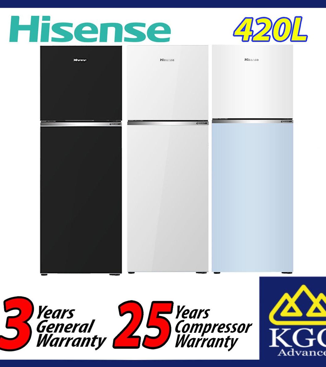 Hisense 420L 2 Door Inverter Fridge Refrigerator  RT469N4AW-LBU