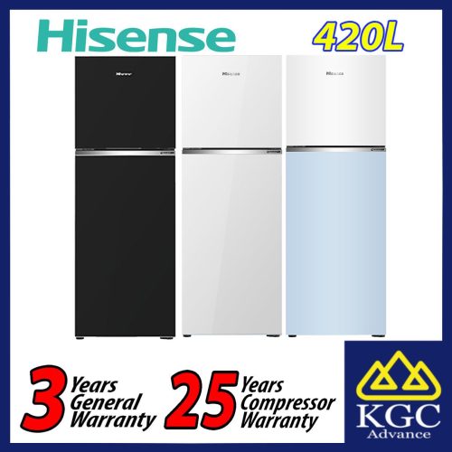 Hisense 420L 2 Door Inverter Fridge Refrigerator RT469N4AW-LBU