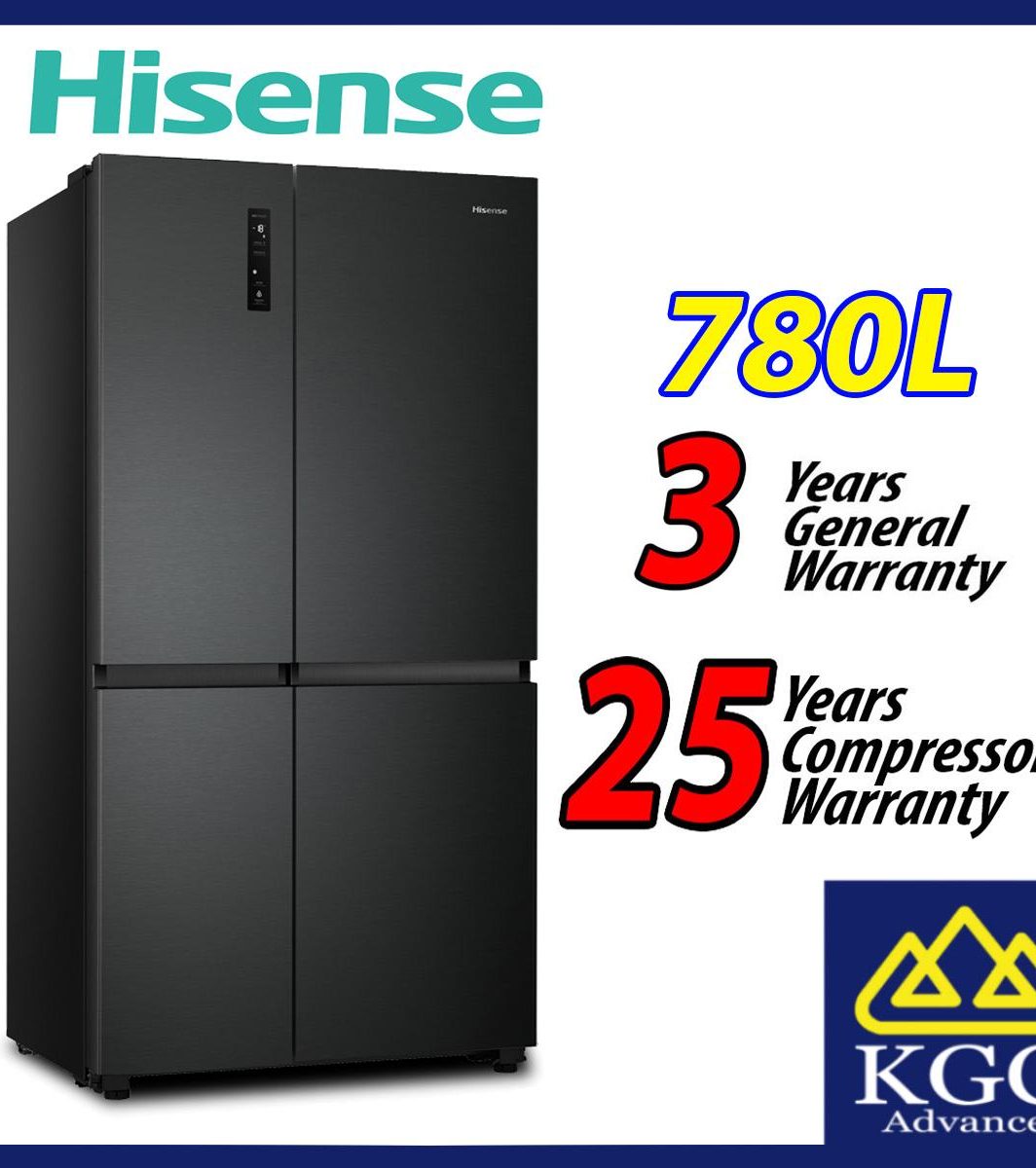 Hisense 780L Side by Side Fridge RS869N4ABV Inverter Refrigerator
