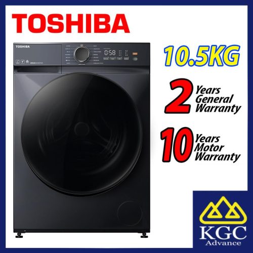 Toshiba 10.5KG FRONT LOAD WASHER AROMA+ Matters Washing Machine Mesin Basuh TWT21BU115UWM
