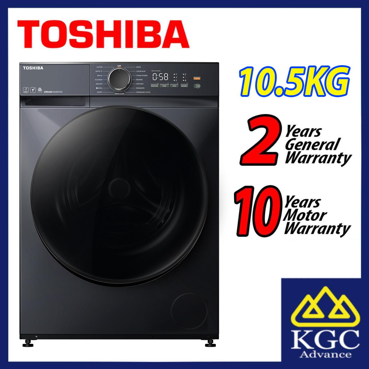 Toshiba 10.5KG FRONT LOAD WASHER AROMA+ Matters Washing Machine Mesin Basuh TWT21BU115UWM