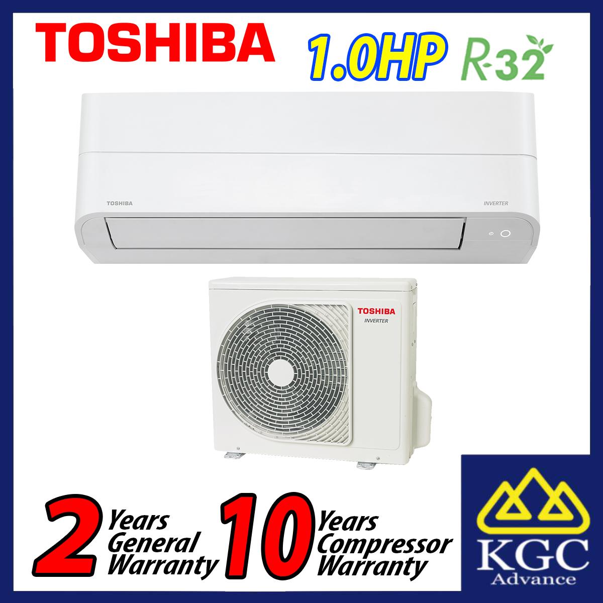 Toshiba 1.0HP / 1.5HP Inverter R32 Air Conditioner RAS-H10B2KCV2G-M / RAS-H13B2KCV2G-M