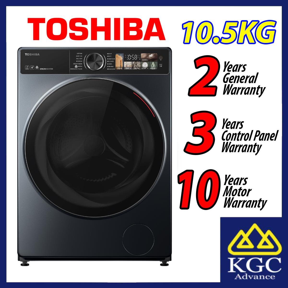 (Free Shipping) TOSHIBA 10.5KG TW-T25BZU115MWM (MG) FRONT LOAD Mesin Basuh WASHER Deep Clean Matters Inverter Washing Machine