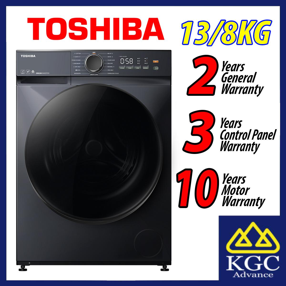 Toshiba 13KG/8KG FRONT LOAD WASHER DRYER TWD-T21BU140UWM(MG) AROMA+ Matters Inverter Washer