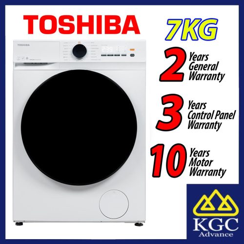 TOSHIBA 7KG FRONT LOAD WASHER TW-E70BUT21UWM (WW) AROMA+ Matters Washing Machine