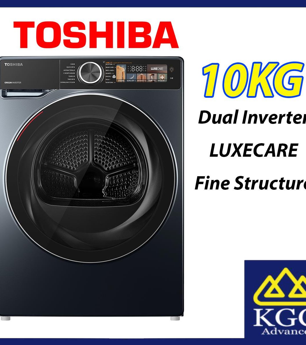 Toshiba 10KG HEAT PUMP TUMBLE DRYER PENGERING BEBAN HADAPAN TD-T25BS110HWM(MG) Heat Pump Matters