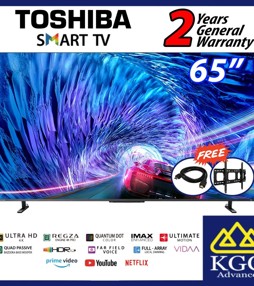 Toshiba 65" Quantum 4K 144Hz Direct LED Gaming Smart TV Televisyen 65Z670MP