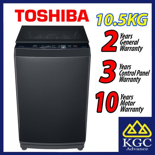 Toshiba AW-DM1150PM(SG) 10.5KG TOP LOAD WASHER Mesin Basuh Cleaning Matters Inverter Washing Machine