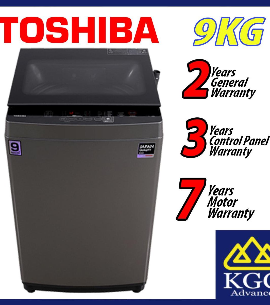 Toshiba 9KG Top Load Washer AW-M1000EM (SG) Washing Machine Mesin Basuh