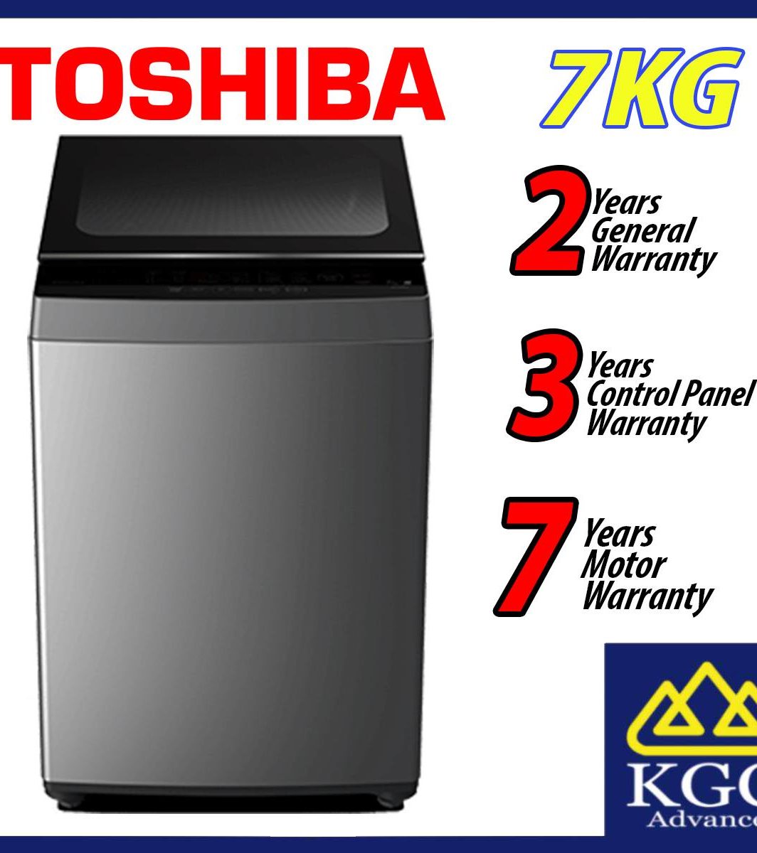 Toshiba 7KG Washer Top Load Washing Machine Mesin Basuh AW-M801AM(SG) - Fundamentally Clean Matters