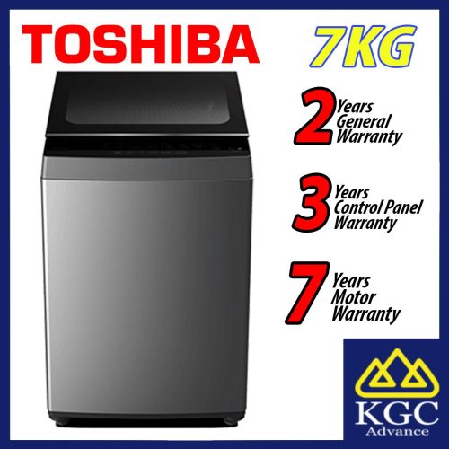 Toshiba 7KG Washer Top Load Washing Machine Mesin Basuh AW-M801AM(SG) - Fundamentally Clean Matters