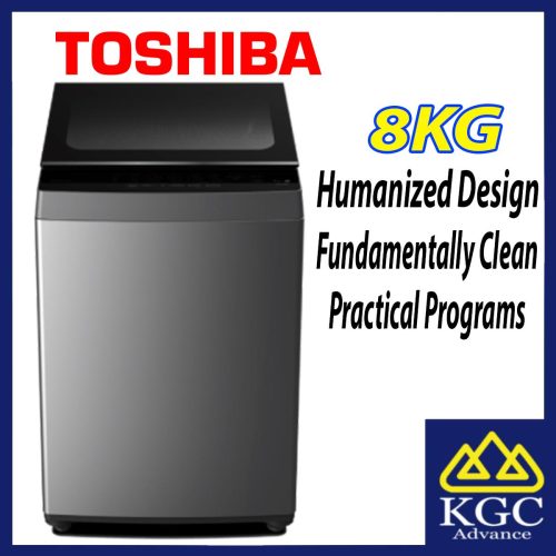 Toshiba AW-M901BM (SG) 8KG TOP LOAD WASHER Fundamentally Clean Matters Washing Machine Mesin Basuh