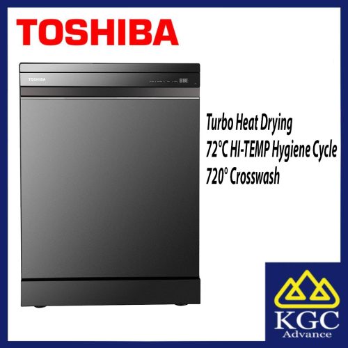 Toshiba DW-15F6(G)-MY FREE STANDING 15 PLACES SETTINGS DISHWASHER