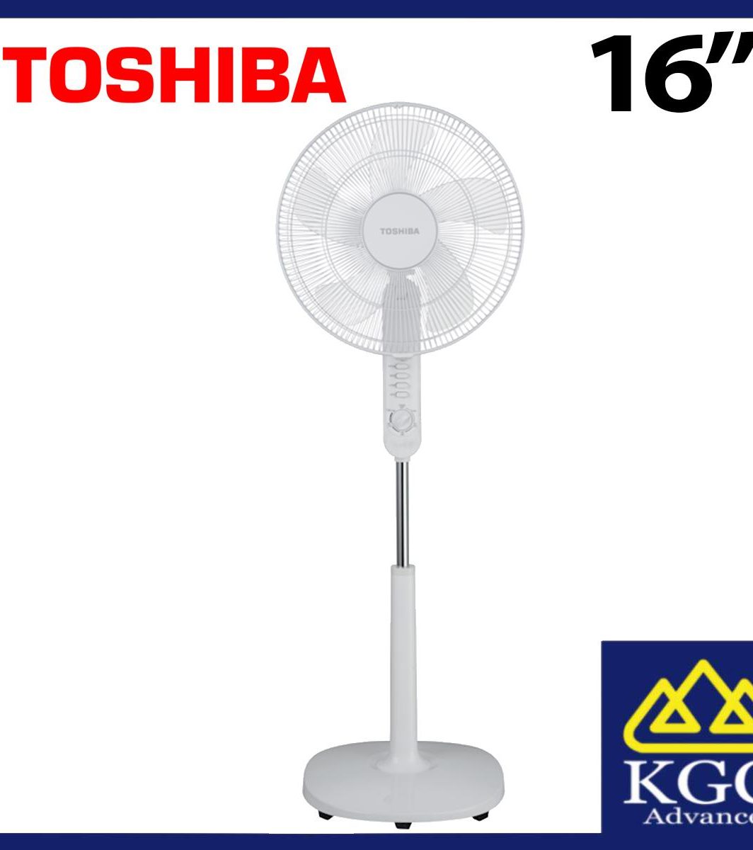 TOSHIBA 16" STAND FAN Kipas Berdiri WITH TIMER F-LSA10(W)MY