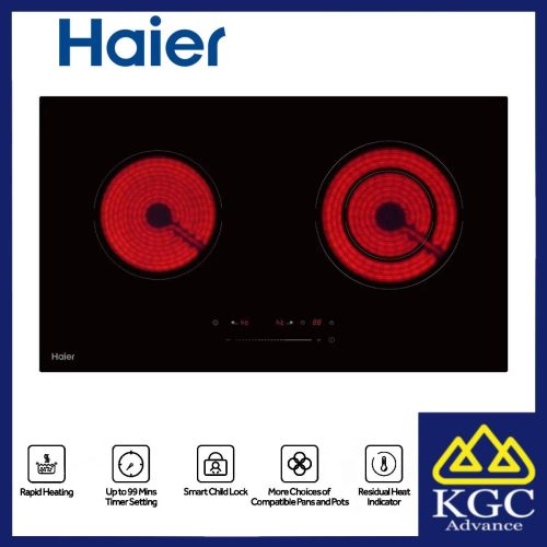 HAIER Built in Electric Double Hob Ceramic Cooker HC-Y672TE1OC