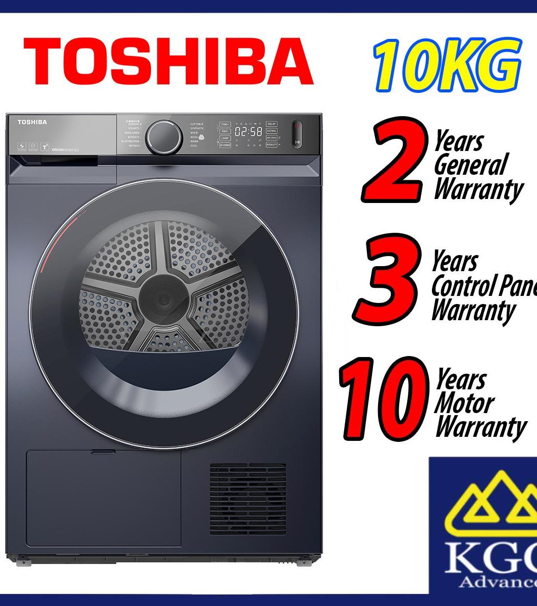 Toshiba 10KG UV HEAT PUMP TUMBLE DRYER Heat Pump Matters TD-BP110GHM(MG)
