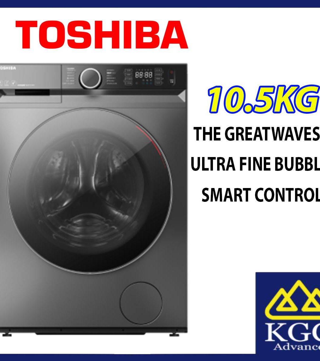 Toshiba 10.5KG TW-BK115GF4M(SK) FRONT LOAD WASHER Deep Clean Matters Inverter Washing Machine