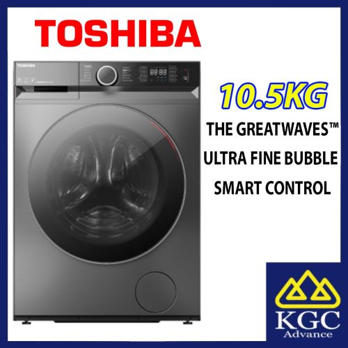 Toshiba 10.5KG TW-BK115GF4M(SK) FRONT LOAD WASHER Deep Clean Matters Inverter Washing Machine