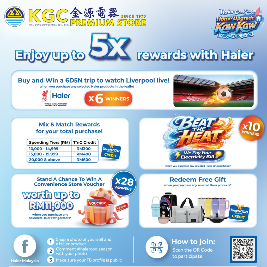 Haier Cool Season-Enjoy up to 5x rewards